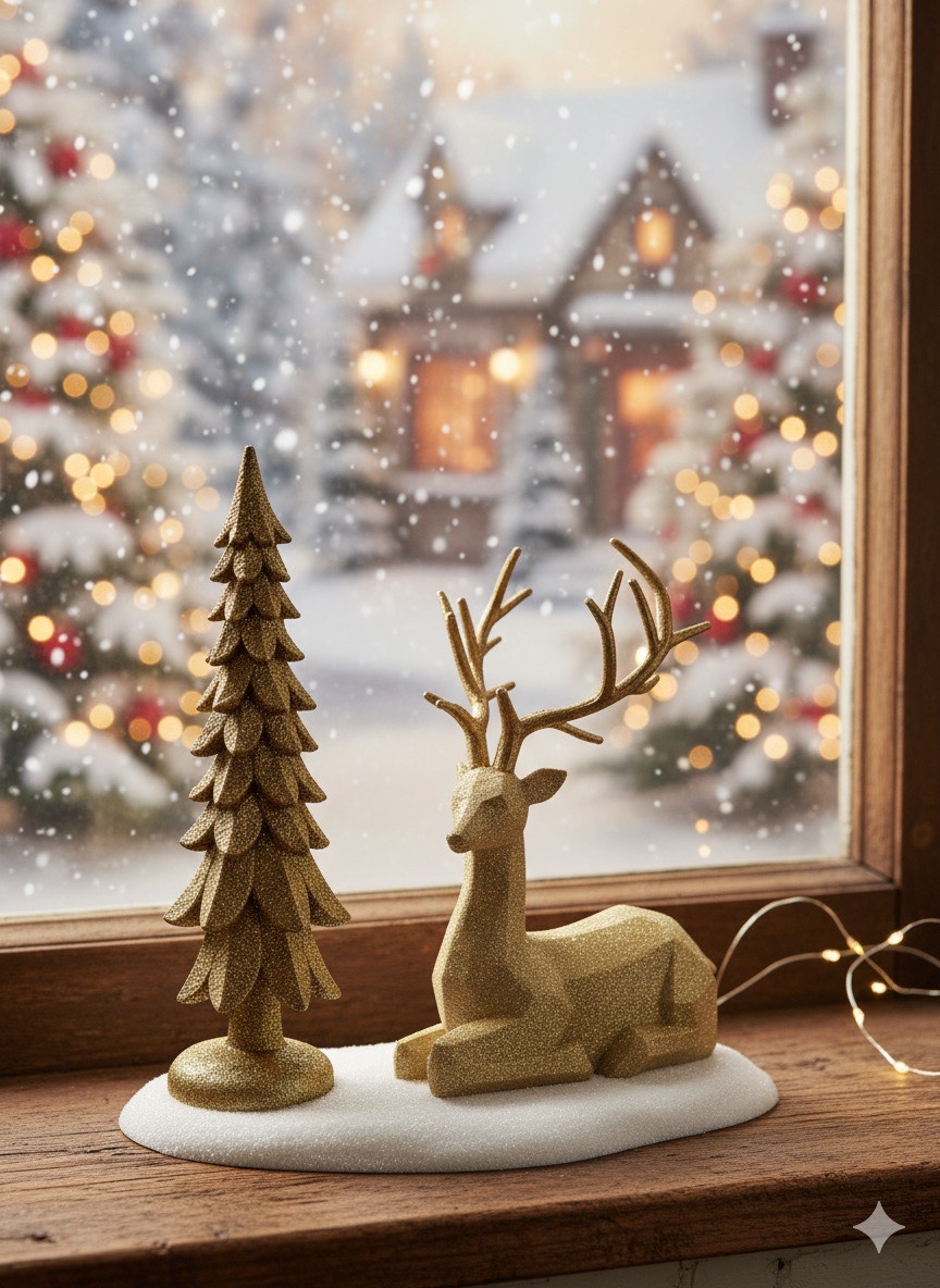 Deer and Tree Set
